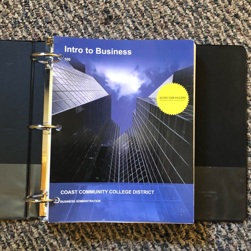 Business textbook
